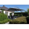 Parasol déporté Sun Garden - Easy Sun carré sans volants - toile Olefin Titanium