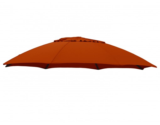 Toile de remplacement Terracotta en Polyester pour parasol Easy Sun 375