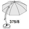 Kit de baleines complet anthracite pour parasol Sun Garden Easy Sun