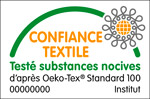 label OEKO-TEX pour toiles de parasols